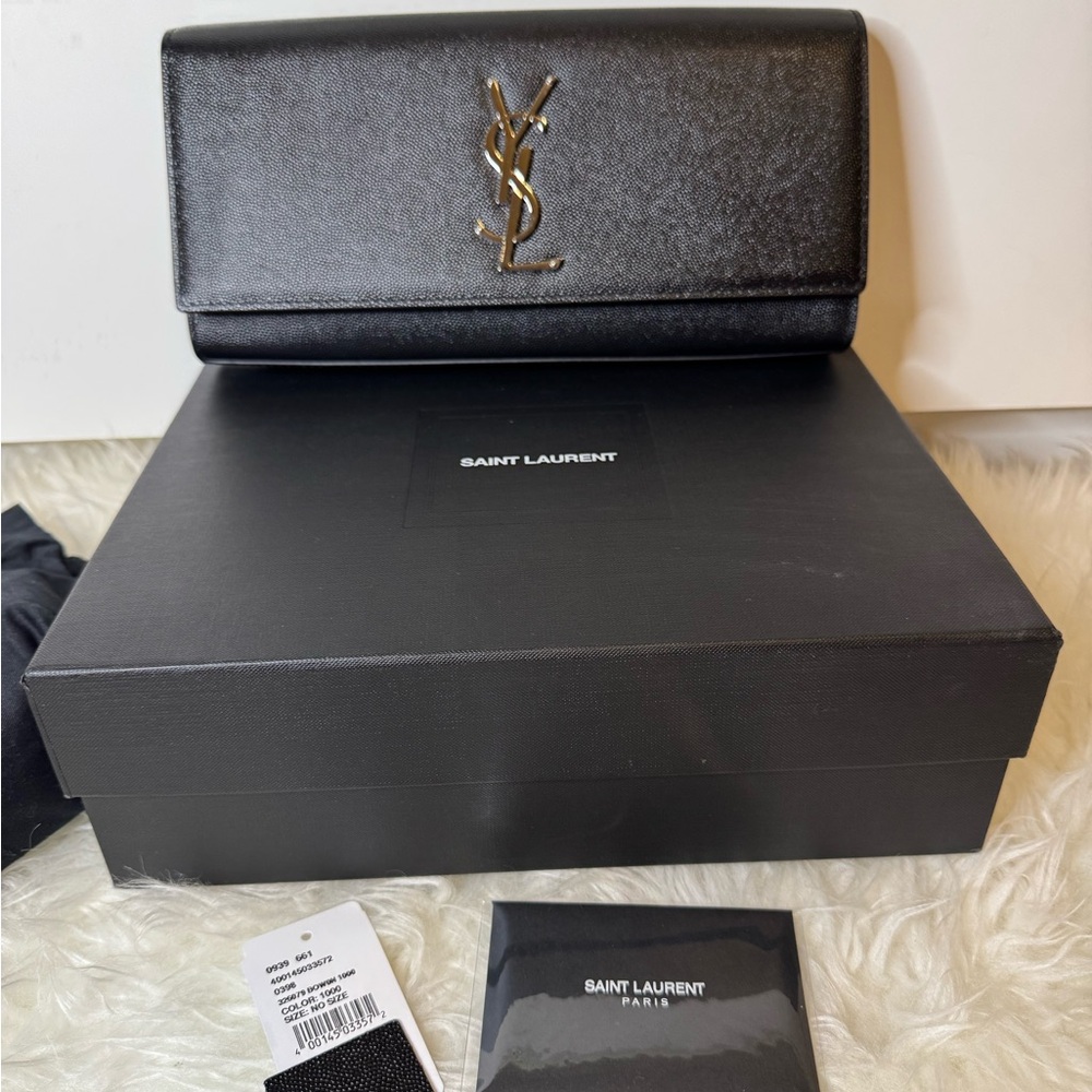 Yves Saint Laurent Black Clutch